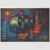 Frihet och heder i Neon Decoupage Papper - djärv