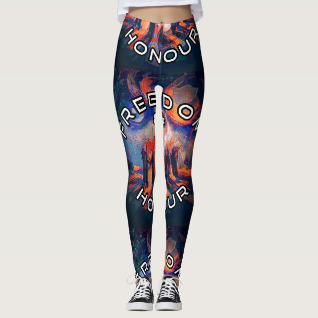 Frihet och heder leggings (Framsida)