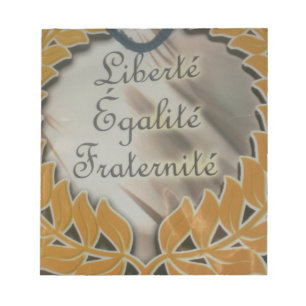 Frihet och jämlikhet - broderskap.png anteckningsblock