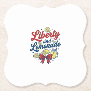 Frihet och Lemonad Patriotisk Citron Vector Tröja_ Underlägg Papper