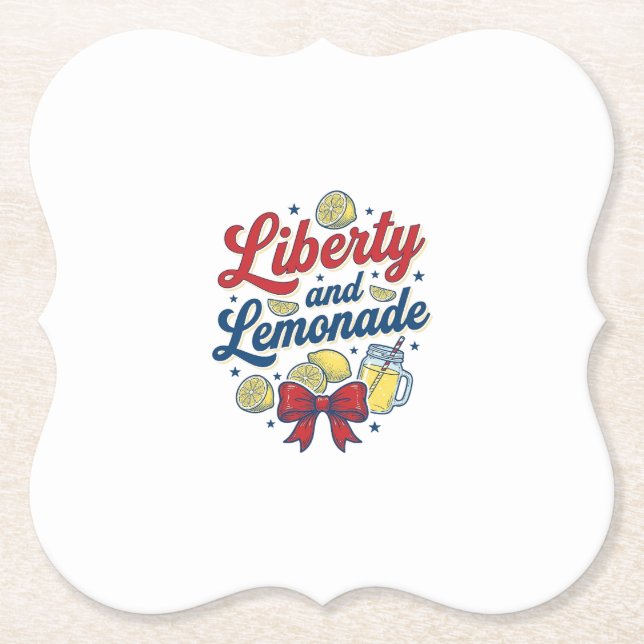 Frihet och Lemonad Patriotisk Citron Vector Tröja_ Underlägg Papper (Framsida)
