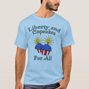 Frihet och muffins för alla produkter t-shirt