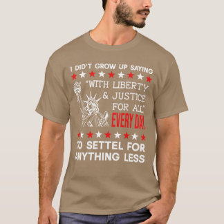 Frihet och rättvisa för alla gåva t shirt