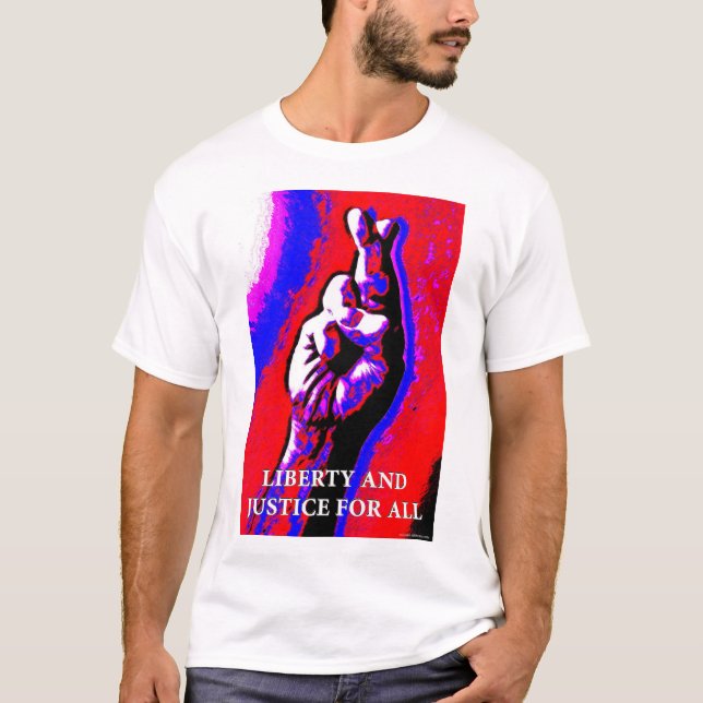 Frihet och rättvisa för alla? t shirt (Framsida)