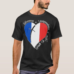 Frihet och självständighetsanda i Kristus franc T Shirt