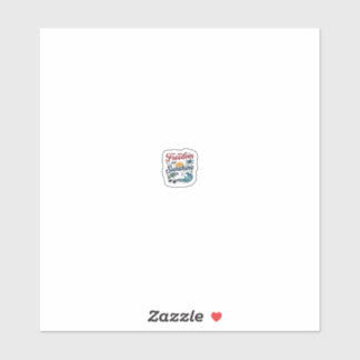 Frihet Och Solsken Vintage Beach Shirt Design (3 Klistermärken