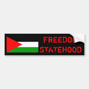 FRIHET OCH STATEHOOD FÖR den PALESTINA bildekalen Bildekal
