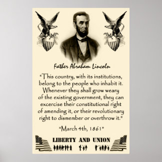 Frihet och union poster