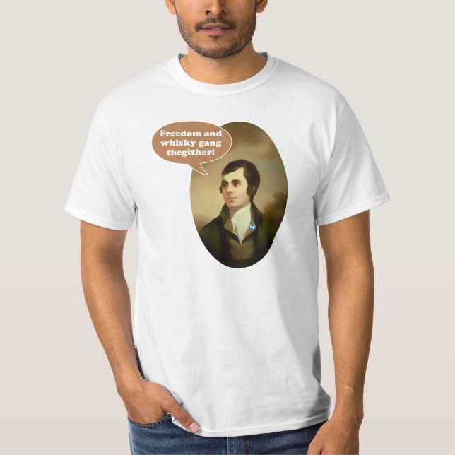 Frihet och WhiskybrännskadaT-tröja T-shirt (Framsida)