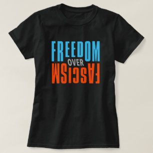 Frihet Över Fascism T-shirt - Mörk