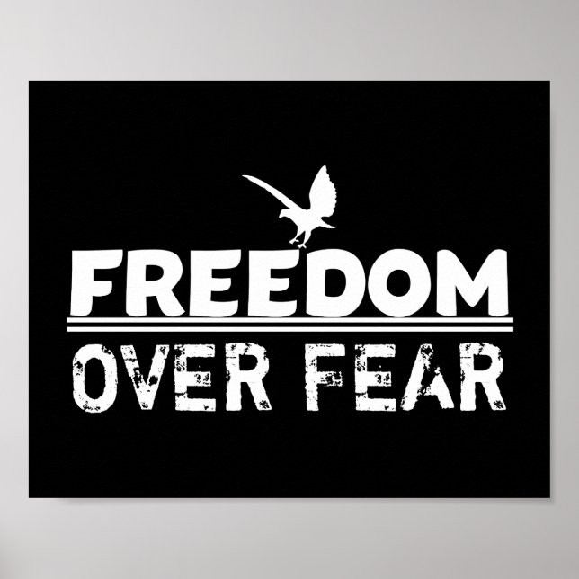Frihet över fruktan Påstående/Uppträdande Poster (Framsidan)