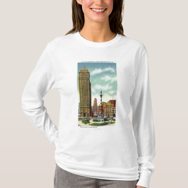 Frihet packar ihop Bldg, stadshus T-shirt (Framsida)