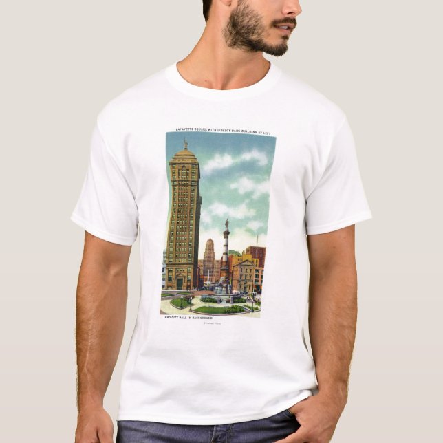 Frihet packar ihop Bldg, stadshus Tee Shirt (Framsida)