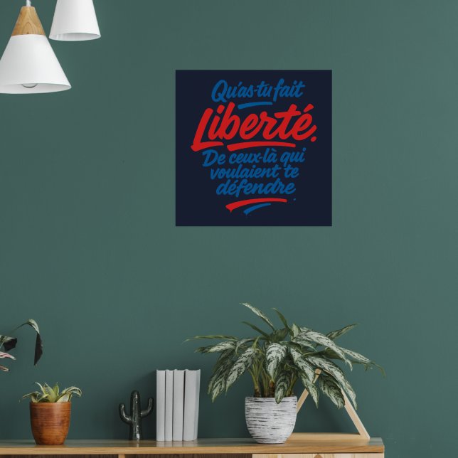 Frihet Poster (Vardagsrum 1)