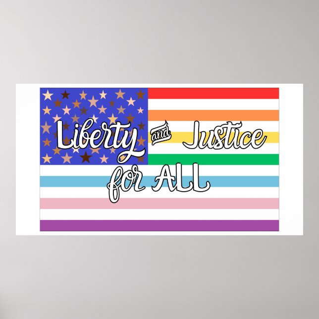 Frihet & Rättvisa för ALLA Poster (Framsidan)