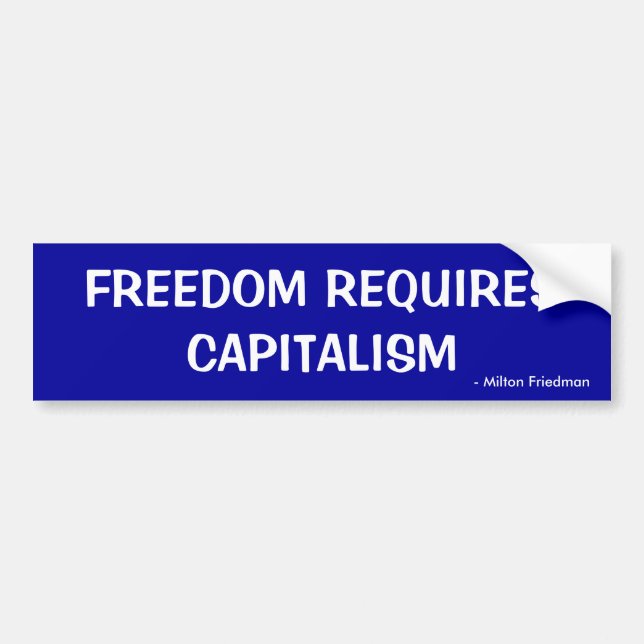 FRIHET REQUIRESCAPITALISM, - Milton Friedman Bildekal (Framsidan)