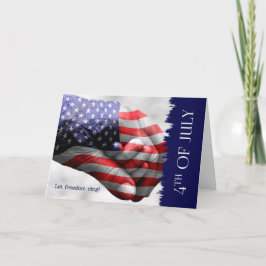 Frihet Ring den 4 juli i independence day Kort