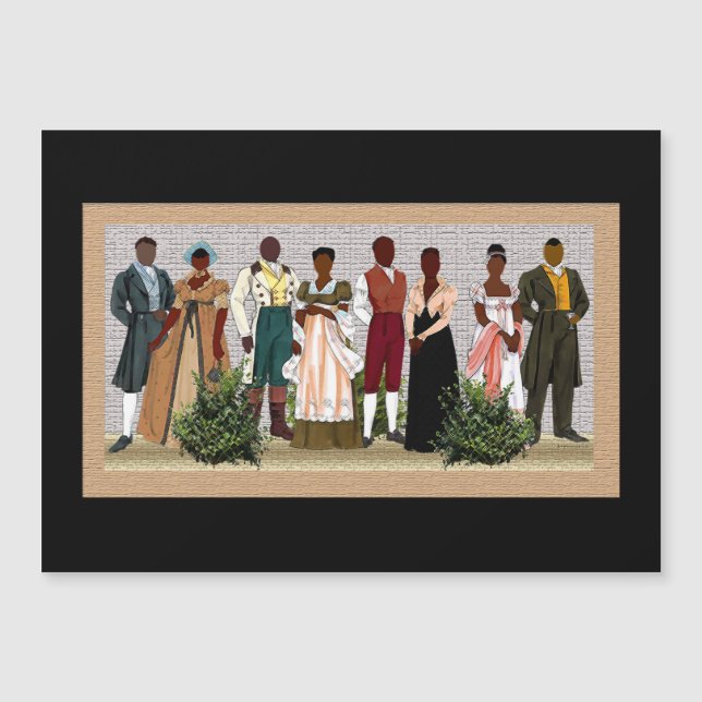Frihet Ringar 1712 • Afrocentrisk Magnetisk Kort (Framsida)