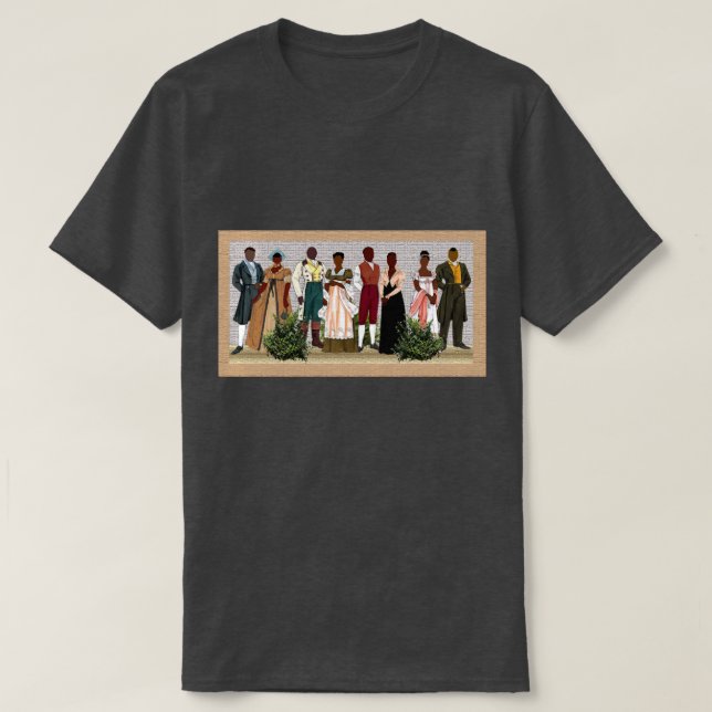 Frihet Ringar 1712 • Afrocentrisk T-Shirt (Design framsida)