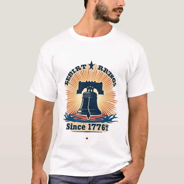 Frihet Ringar sedan 1776 T Shirt (Framsida)