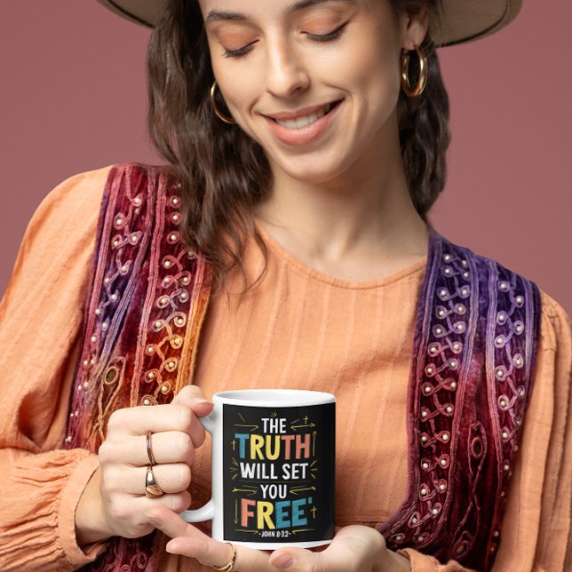 Frihet: Sanningen kommer att frigöra dig Kaffemugg (Skapare uppladdad)
