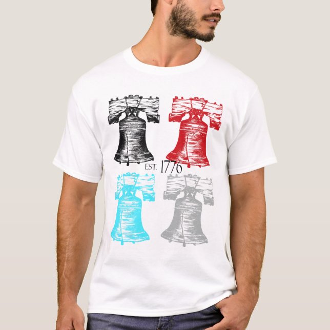 Frihet sätta en klocka på Collage Tee (Framsida)