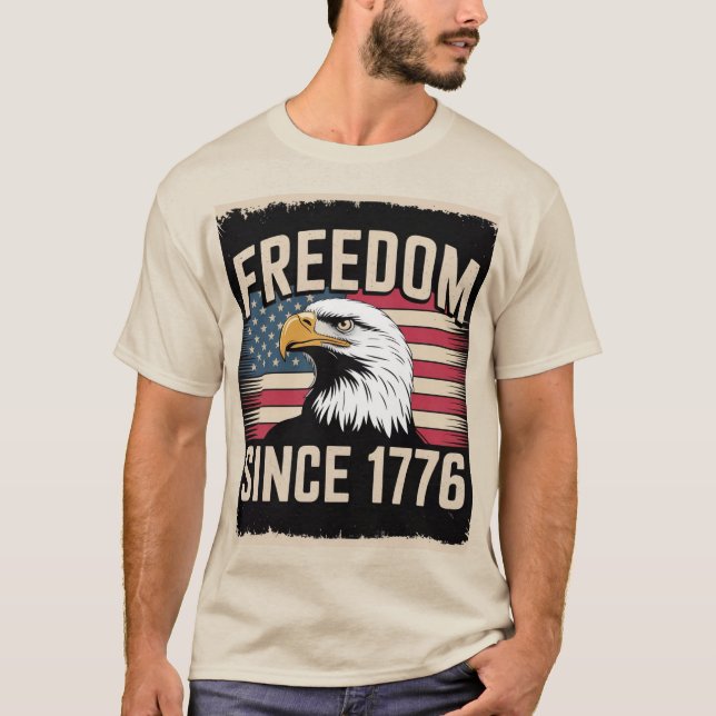 Frihet sedan 1776 t shirt (Framsida)