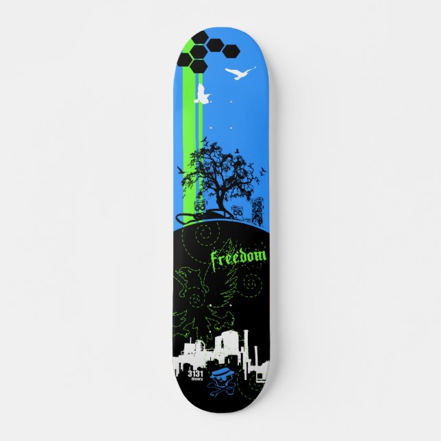Frihet Skateboard Bräda 21,5 Cm (Framsida)