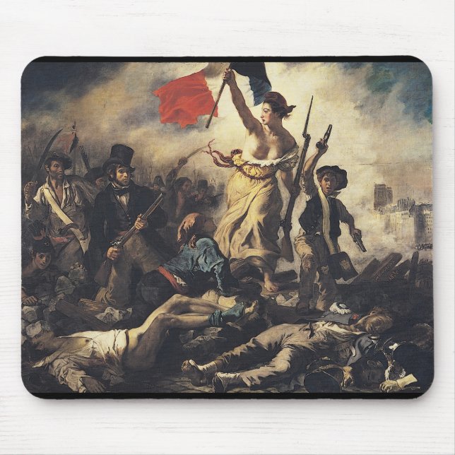 Frihet som leder folket av Eugene Delacroix Musmatta (Framsidan)