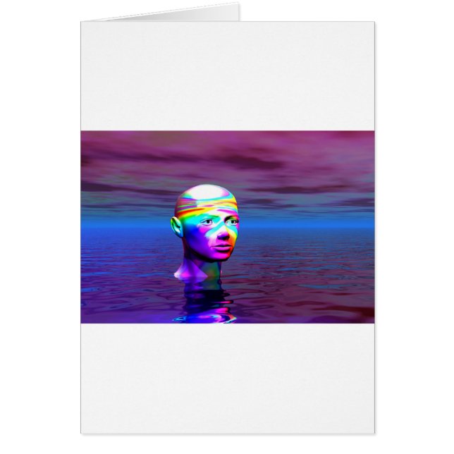 Frihet - Thinker Hälsningskort (Framsidan)