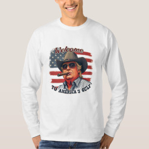 Frihet till den amerikanska trenden i Bukt T Shirt