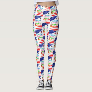 Frihet Treggings Ligger I Att Vara Djärv Leggings