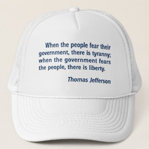Frihet - Tyranny: Thomas Jefferson citationstecken Keps