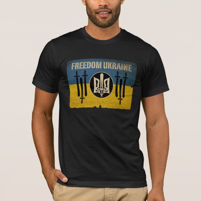 Frihet Ukraina T-shirt (Framsida)