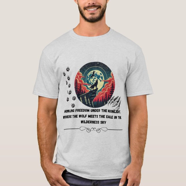 Frihet under måndagskvällen t shirt (Framsida)
