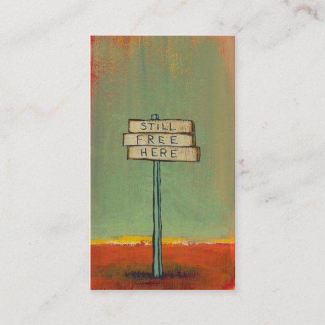 Frihet undertecknar för tänkareaktivisten för visitkort (Framsida)