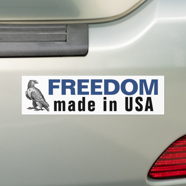 Frihet USA - örn Bumper Sticker Bildekal (På Bil)