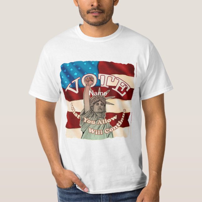 Frihet Vad Du Tillåter T Shirt (Framsida)