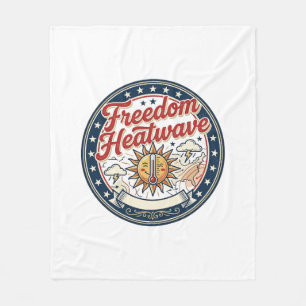 Frihet Värmebölja Patriotisk Patriotiskt Väder Som Fleecefilt