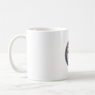 Frihet Värmebölja Patriotisk Patriotiskt Väder Som Kaffemugg