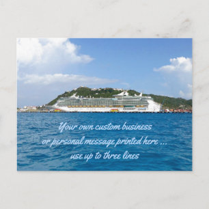 Frihet vid St. Martin Anpassningsbar Cruise Mailer Vykort