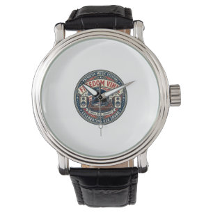 Frihet Vinyl Patriotisk Patriotisk Vinylskiva Musi Armbandsur
