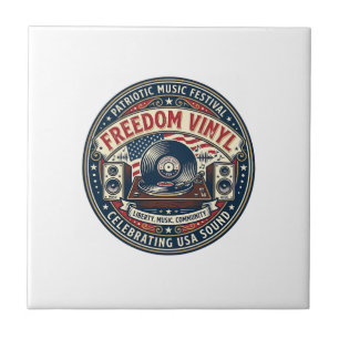Frihet Vinyl Patriotisk Patriotisk Vinylskiva Musi Kakelplatta