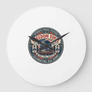 Frihet Vinyl Patriotisk Patriotisk Vinylskiva Musi Stor Klocka
