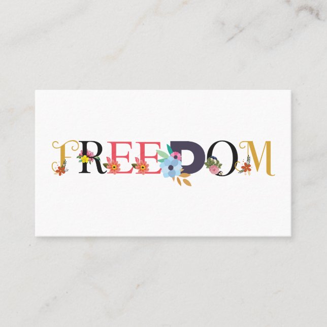 Frihet Visitkort (Framsida)