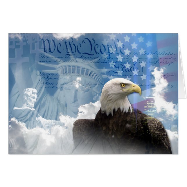 Friheten är inte fri hälsningskort (Framsidan Horizontal)