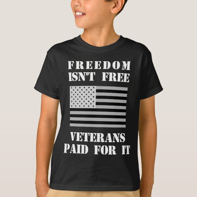 Friheten är inte fri tee shirt (Framsida)