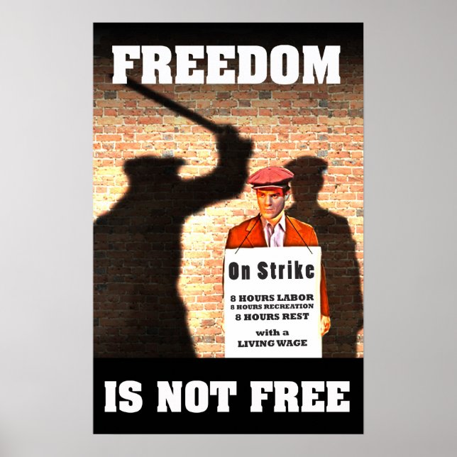 Friheten är inte gratis - Poster för EU-vänliga (Framsidan)