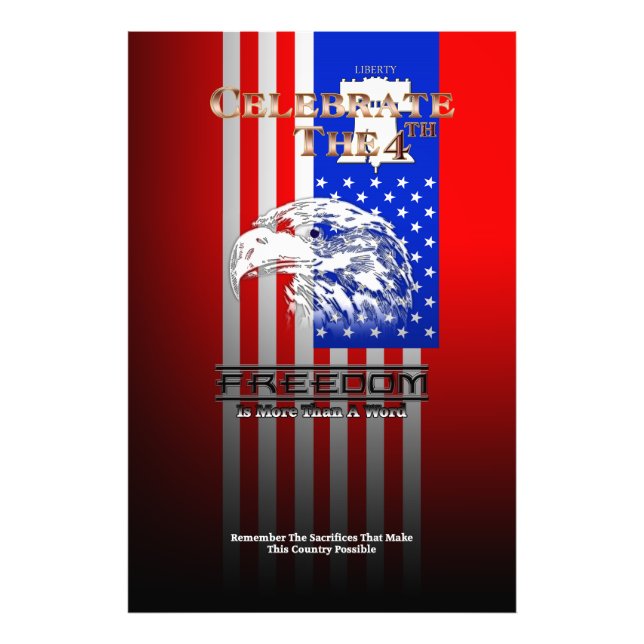 Friheten är mer än en fotoutskrift i Ord Liberty Fototryck (Framsidan)