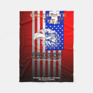 Friheten är mer än en Ord C4th Baby Blanket Fleecefilt